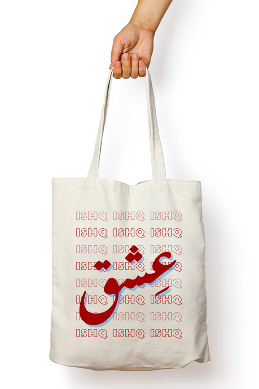 Ishq Urdu Tote Bag
