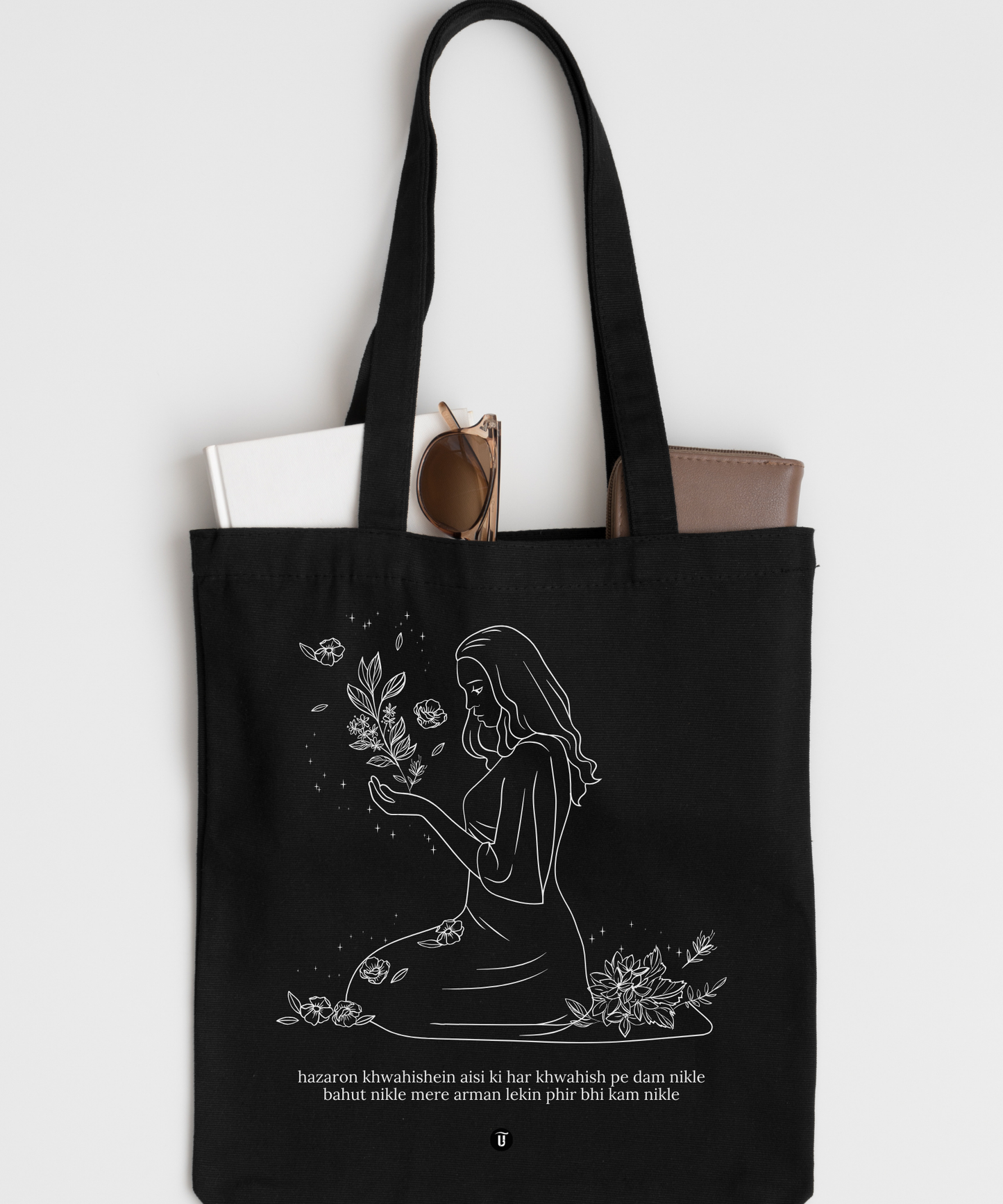 Hazaron Khwahishein Aisi Ghalib Canvas Tote Bag